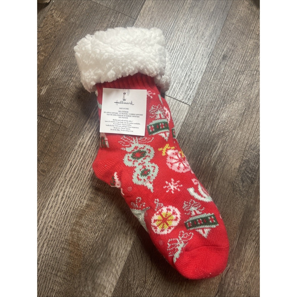 Hallmark Exclusive VIP Holiday 2024 Cozy Colorful Christmas Sock Slippers